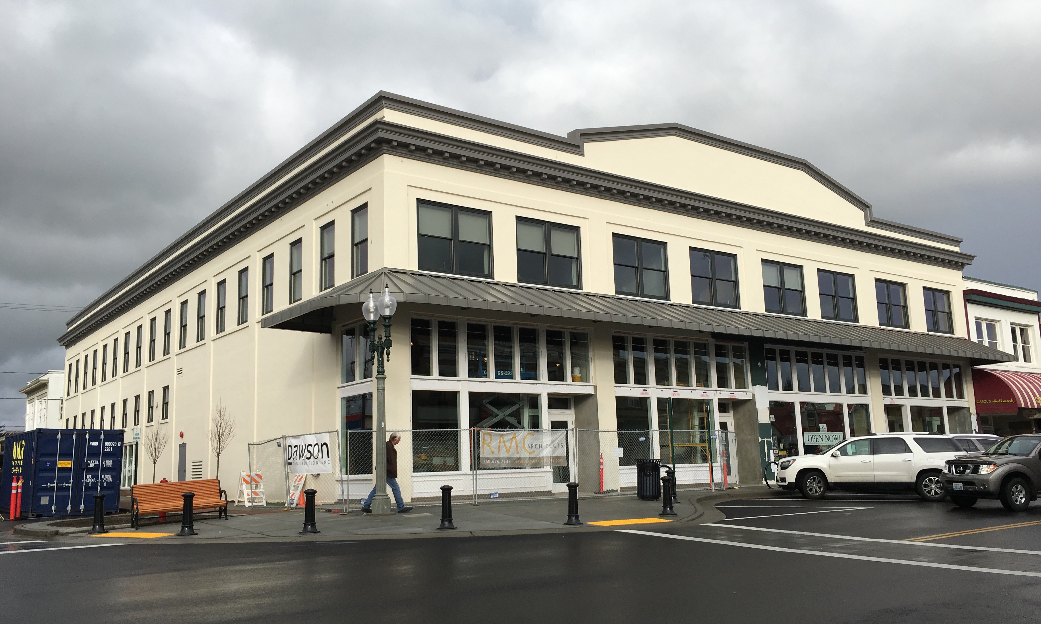 Nearly-complete restoration of the Waples Mercantile Building on Fifth & Front Streets in Lynden
