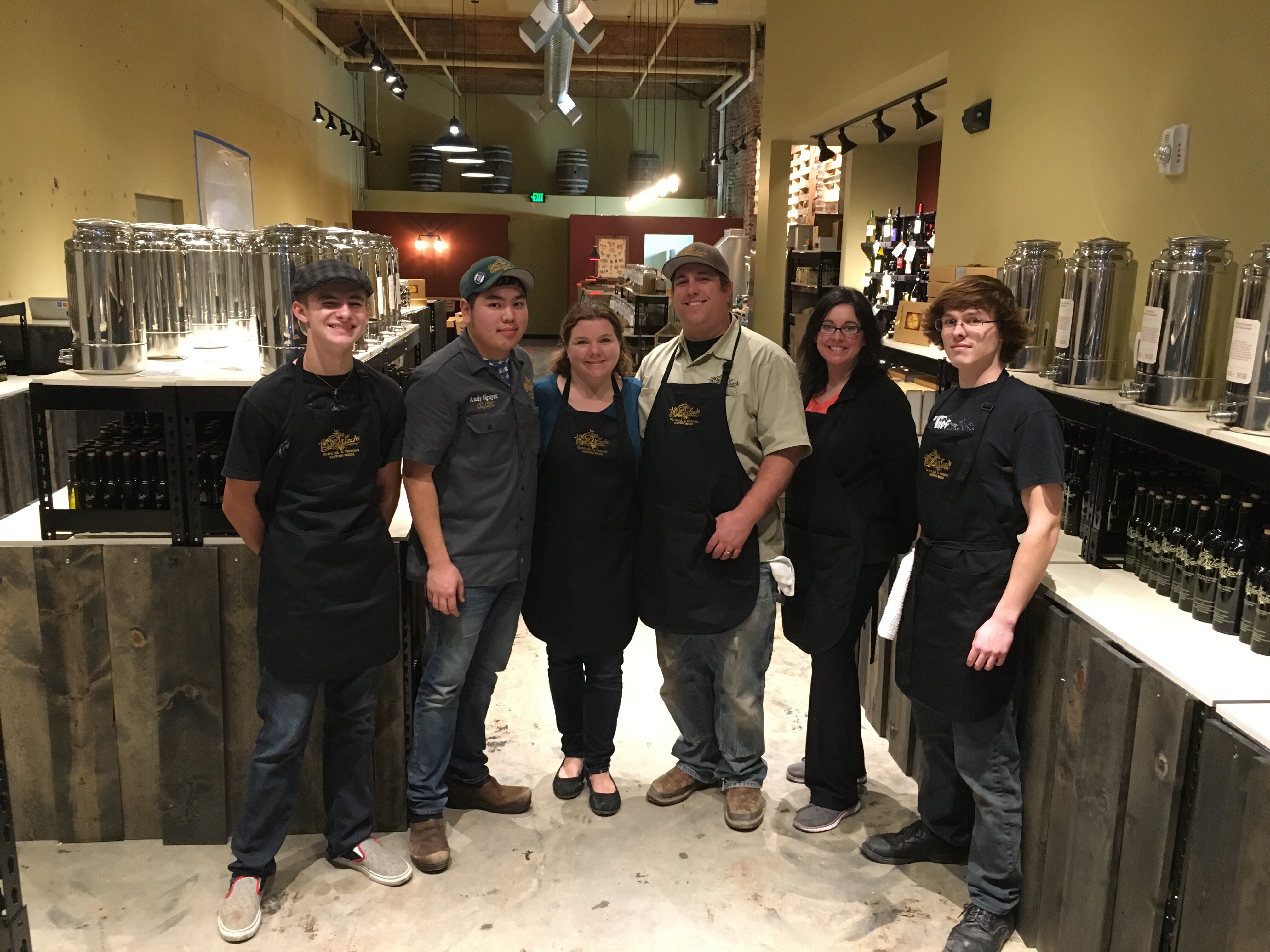After a long few days of making final preparations for opening, the Drizzle Lynden team took a moment for team photo.