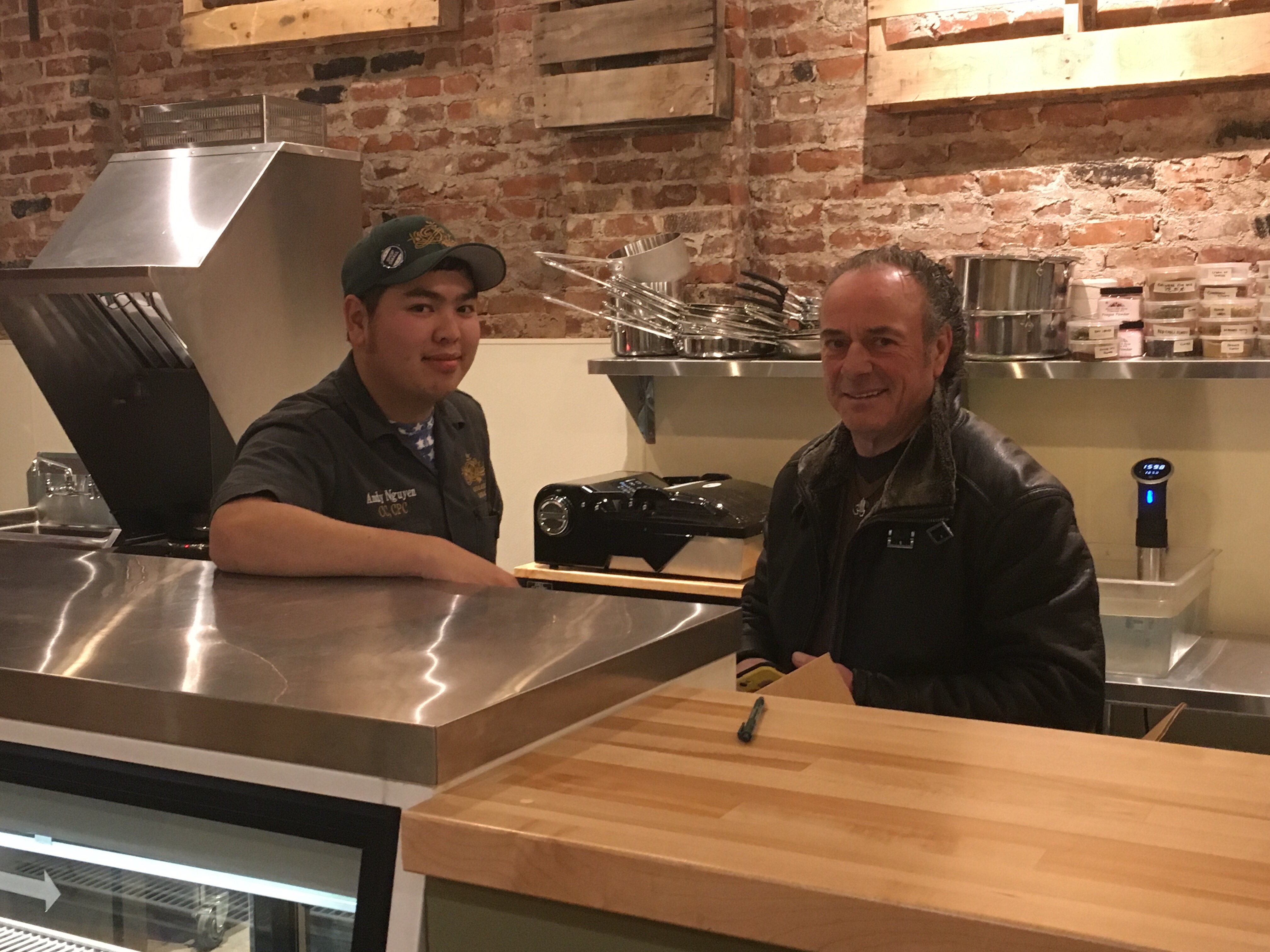 Cheesemaker Raffaele Mascolo of Ferndale Farmstead Cheese Artisans delivered a variety of his fresh local Italian-style cheeses to Drizzle in preparation for their opening the following morning.