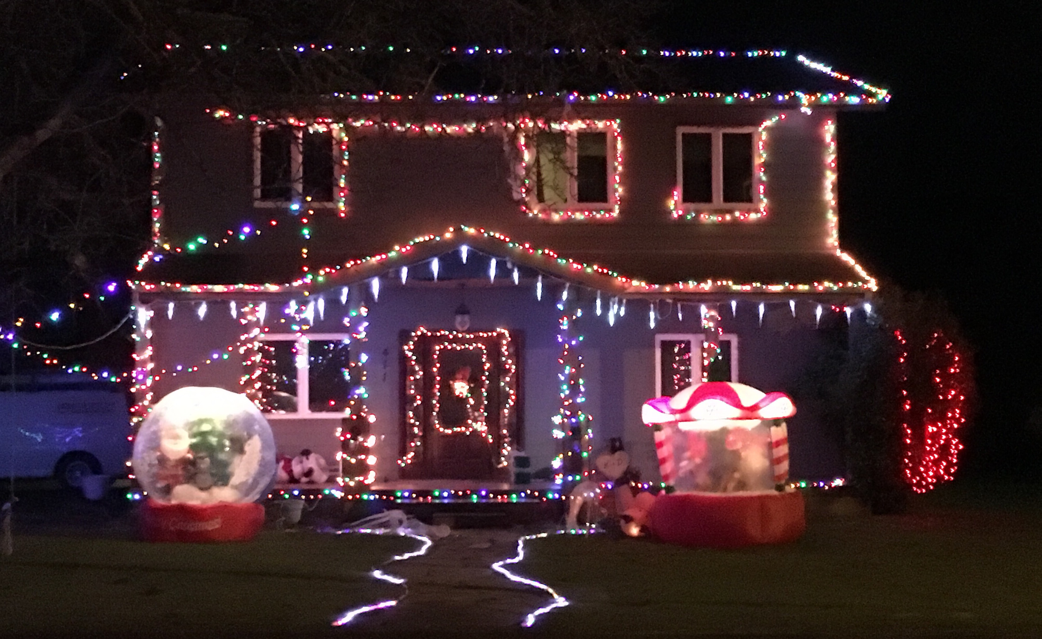 Brightly-lit home on S. 17th Street in Lynden