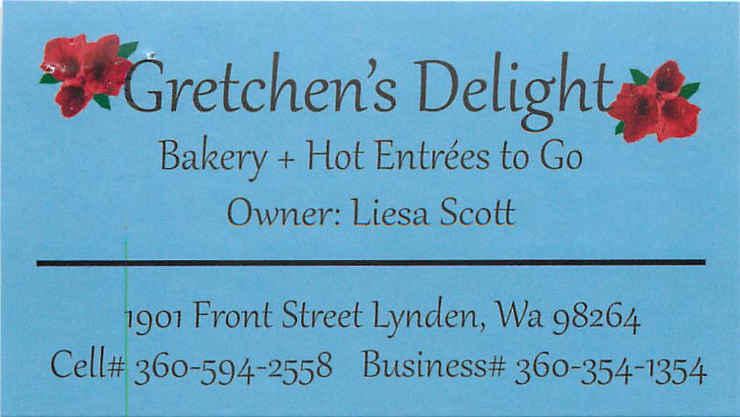 Gretchen's Delight Business Card 2015