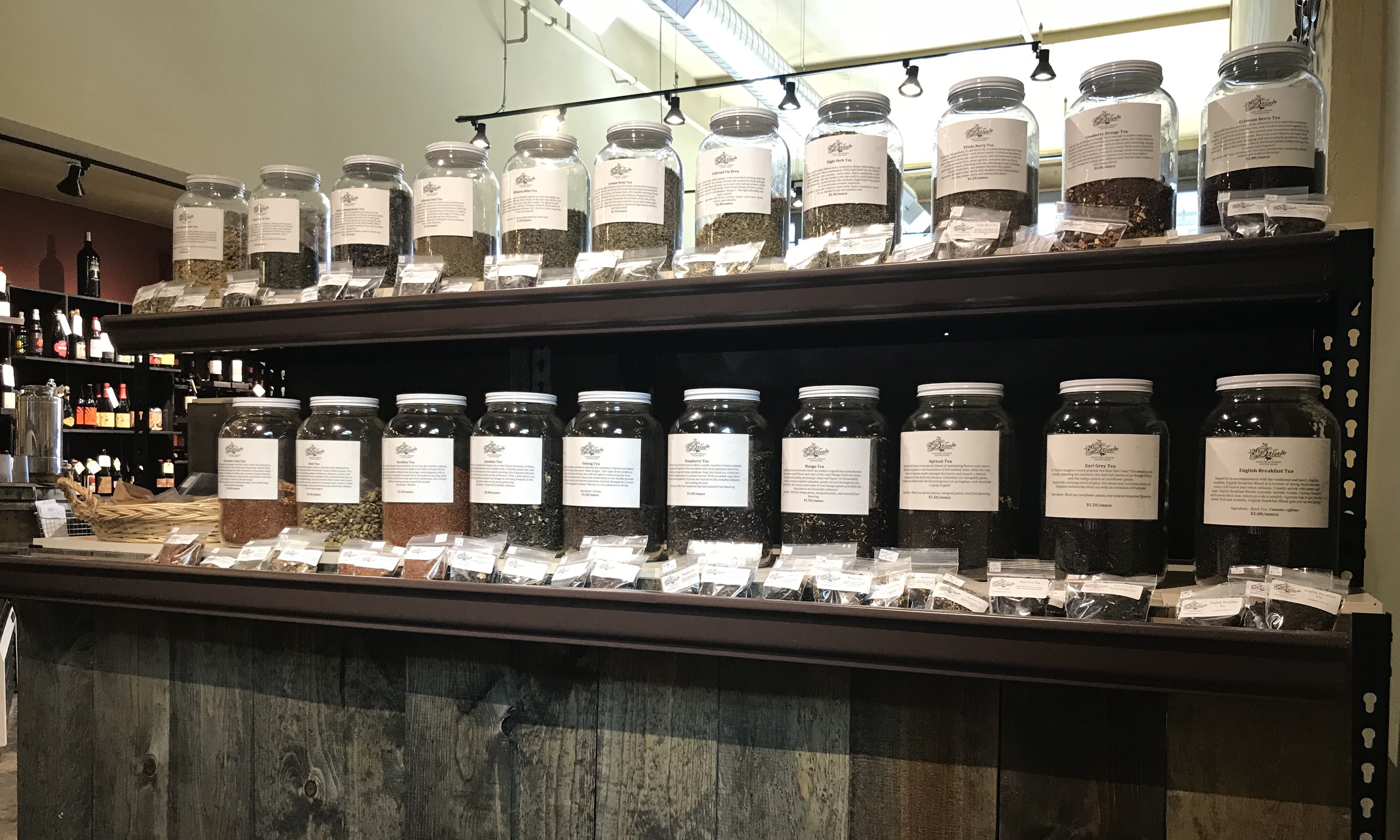Quick Post: Drizzle Lynden reconfigures store layout; adds loose leaf teas, more spices